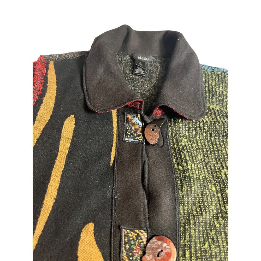 Ali Miles Women's XL Multi Patchwork Cardigan Jac… - image 6